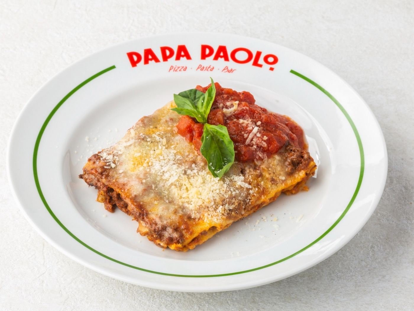 Baked ziti with tomato sauce and cheese