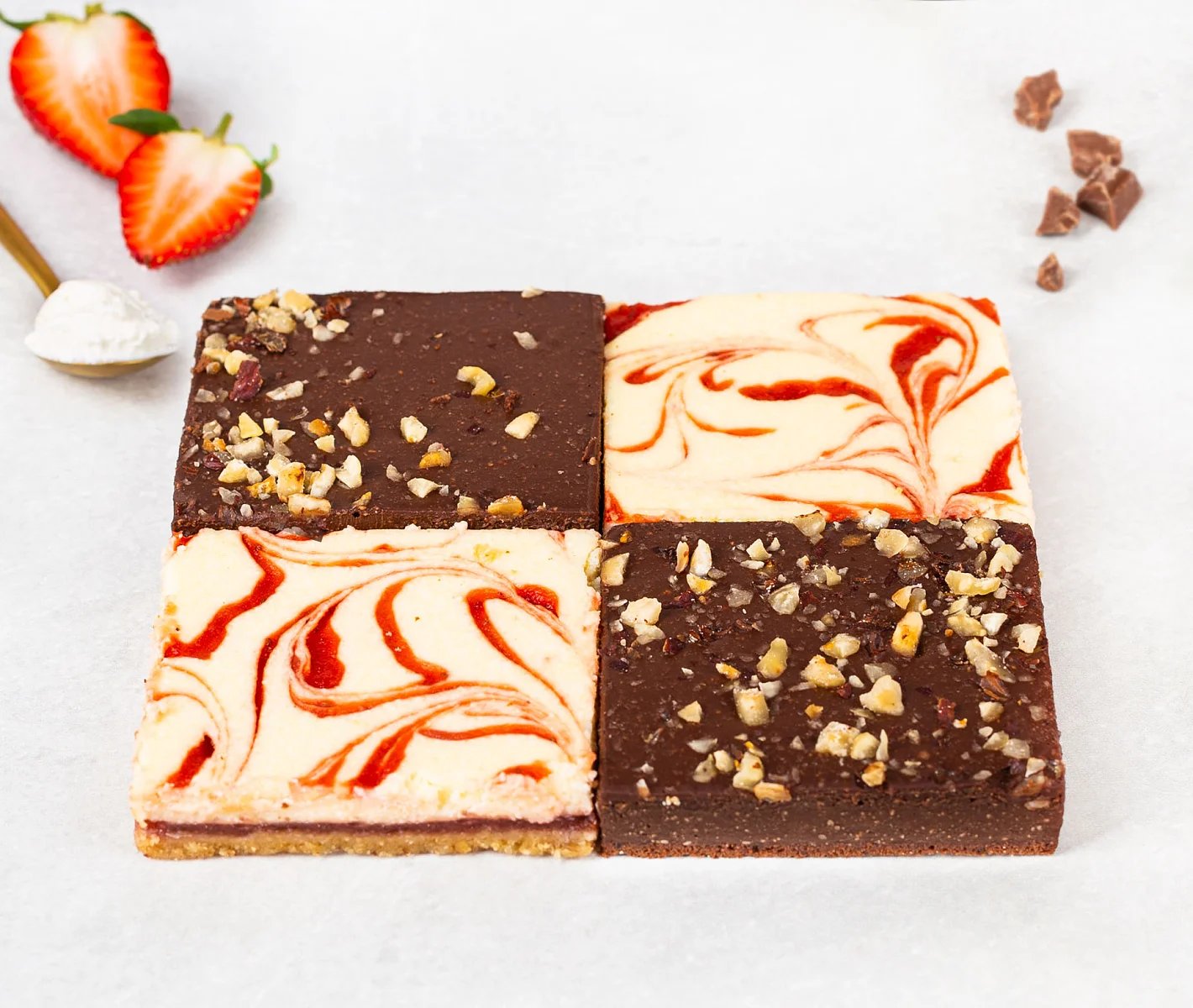 Creamy cheesecake slice
